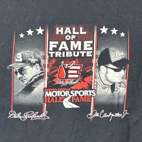 Vintage Dale Earnhardt Nascar Hall of Fame Tribute T-shirt Size Large Y2K - Picture 4 of 7